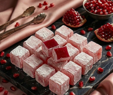 şener Narlı Lokum | Ferah Nar Aromalı Türk Lokumu 500 Gr