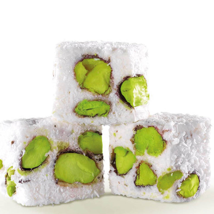 Antep Fıstıklı Çifte Kavrulmuş Şehzade Lokum - Hindistan Cevizli 500 gr