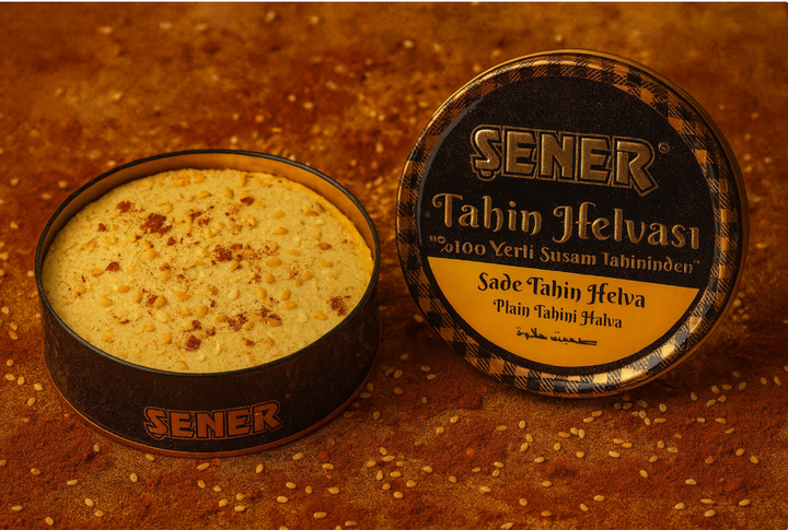 Sade Tahin Helvası %100 Yerli Tahin 500 gr Teneke Ambalaj