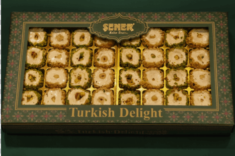 700 gr Antep Fıstıklı ve Fındıklı Hediyelik Lokum