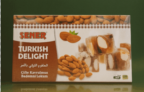 Çifte Kavrulmuş Bademli Lokum 350 gr