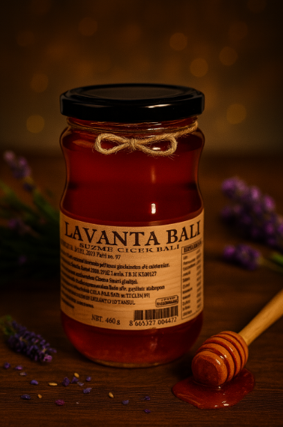 Lavanta balı 450 gr süzme