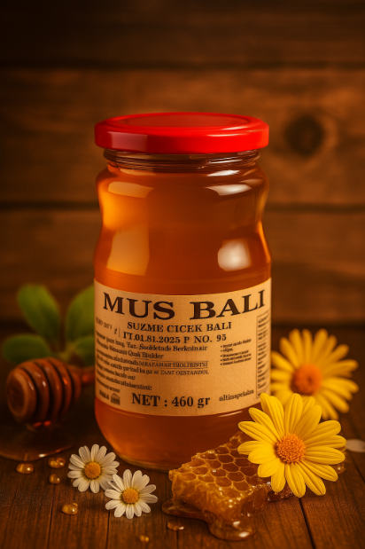 Muş balı 450 gr süzme