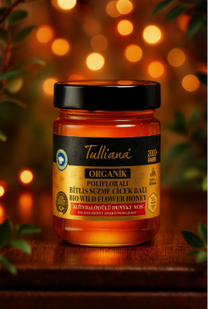 Organik Sertifikalı Polifloralı (Çok Çiçekli) Ham Süzme Çiçek Balı 450 gr