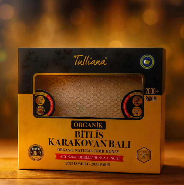 Organik Sertifikalı Polifloralı Karakovan Petek Balı 1000 gr