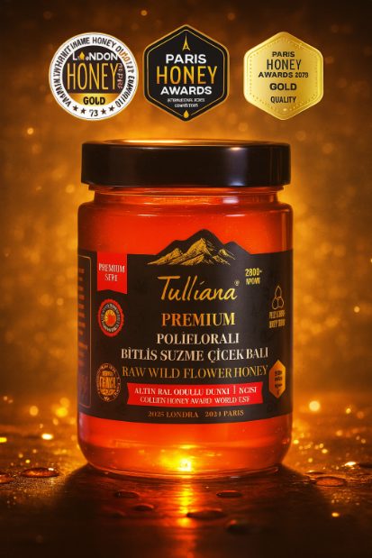 Premium Seri Polifloralı (Çok Çiçekli) Ham Süzme Çiçek Balı 850 gr