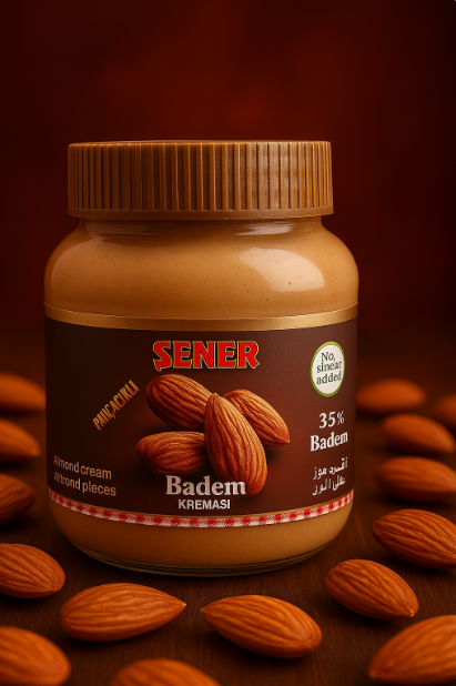 Parçacıklı Badem Kreması %35 Badem 330 gr