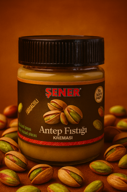 Parçacıklı Antep Fıstığı Kreması %19 Antep Fıstığı330 gr