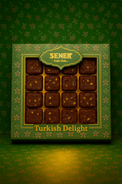 350 gr Antep Fıstıklı Zereşk Üzümü Kaplamalı Narlı Hediyelik Lokum