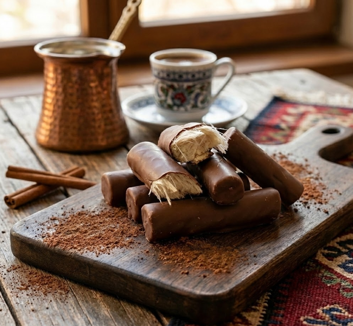 Çikolata Kaplı Met Helvası 250 gr