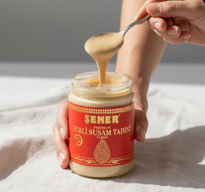 %100 Yerli Susam Tahini 330 gr Cam Kavanoz