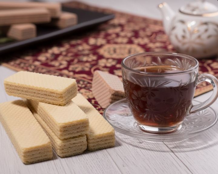 Sade Gofret 450 gr (Glikozsuz-Pancar Şekerinden Üretilmiştir)