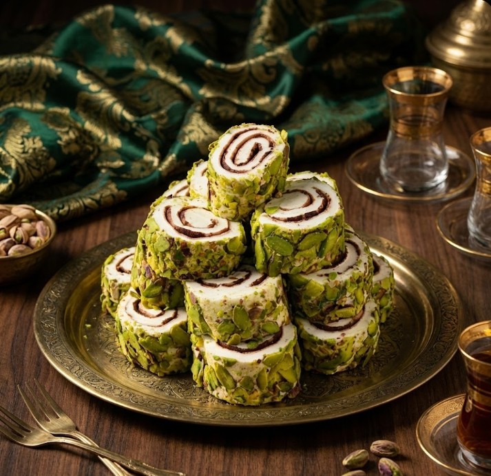 Çikolatalı File Antep Fıstıklı Dürme Lokum 500 gr