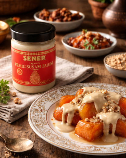 %100 Yerli Susam Tahini 330 gr Cam Kavanoz