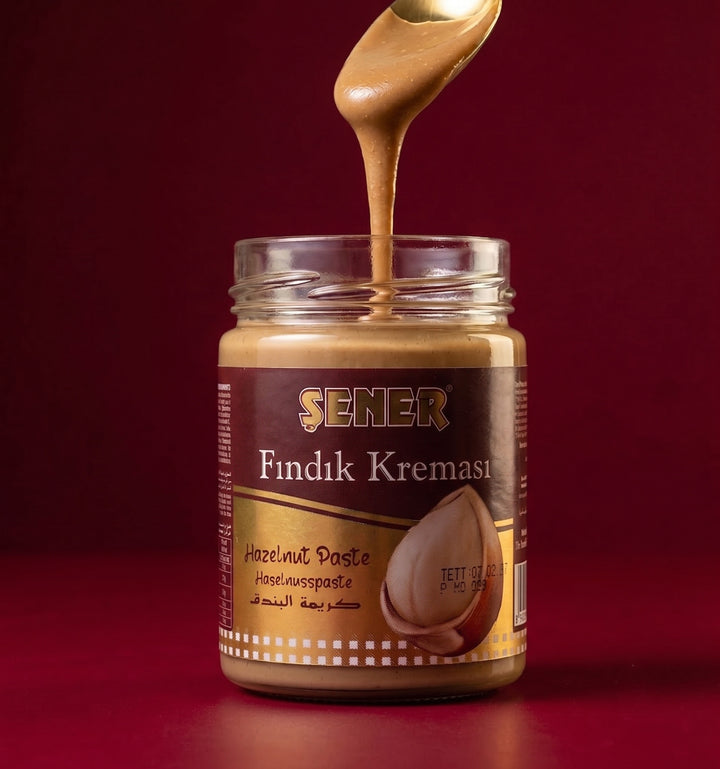 Şener Special Parçacıklı Fındık Kreması %35 Fındık Oranlı 330 gr Katkısız Koruyucusuz