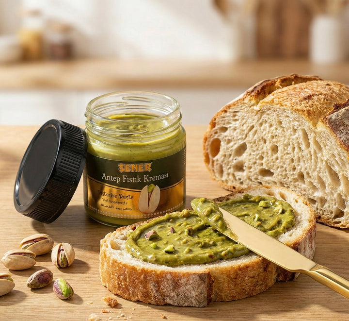 Parçacıklı Antep Fıstığı Kreması %19 Antep Fıstığı 330 gr