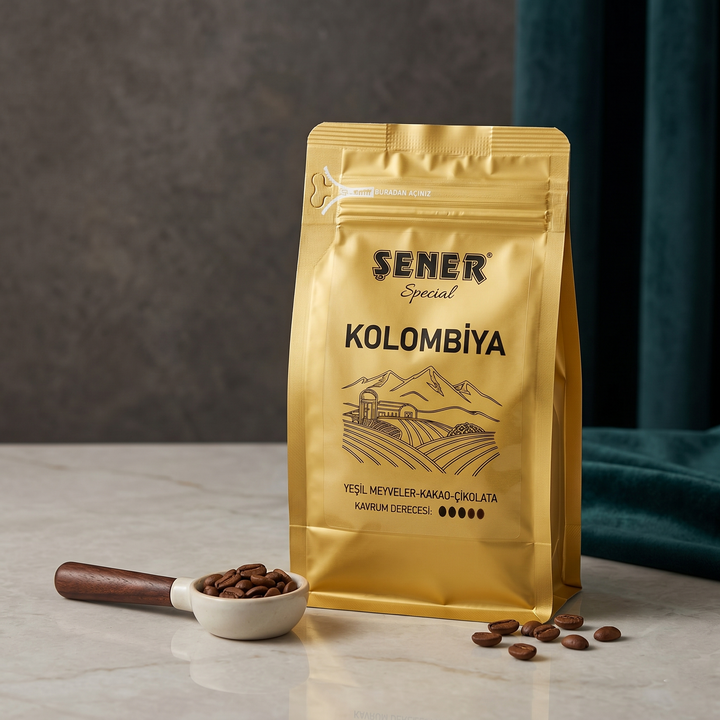 Kolombiya Çekirdek Kahvesi | %100 Arabica Premium Kahve | Dengeli ve Yumuşak İçim 250 gr