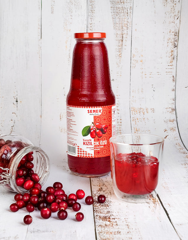 %100 Saf Kızılcık Özü (Katkısız, Şekersiz, Soğuk Sıkım) 1350 gr