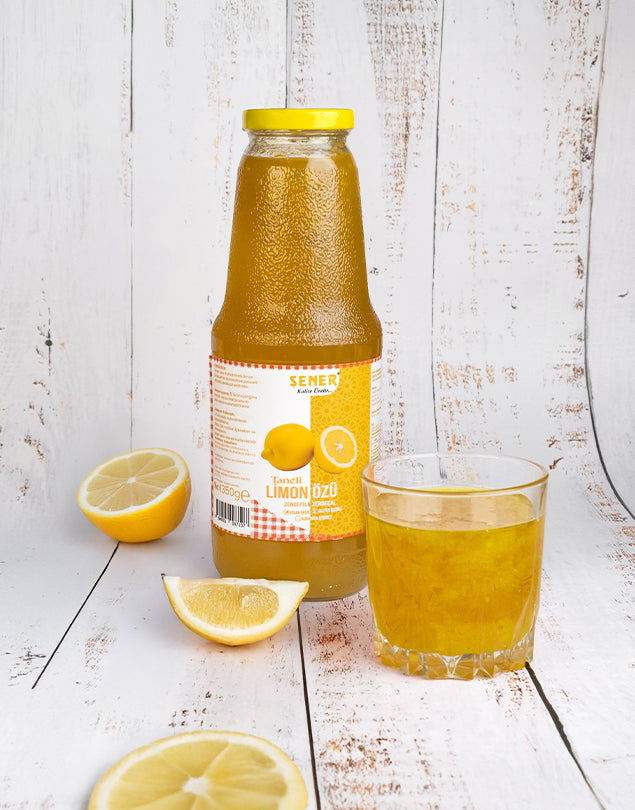 %100 Saf Limon Özü (Katkısız, Şekersiz, Soğuk Sıkım) 1350 gr