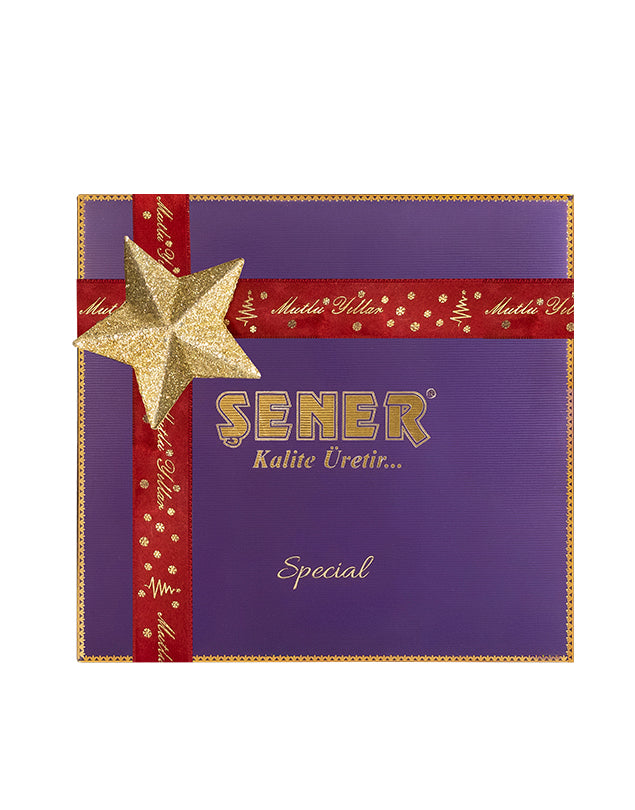 Şener Special Yılbaşı Çerez Kutusu-Mor