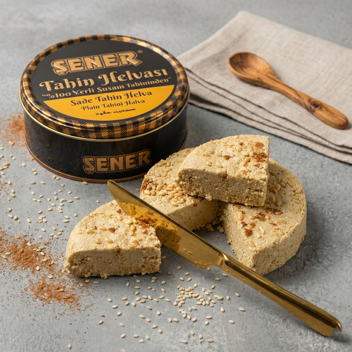 Şener Special %100 Yerli Susamdan Sade Helva 500 gr Teneke Ambalaj