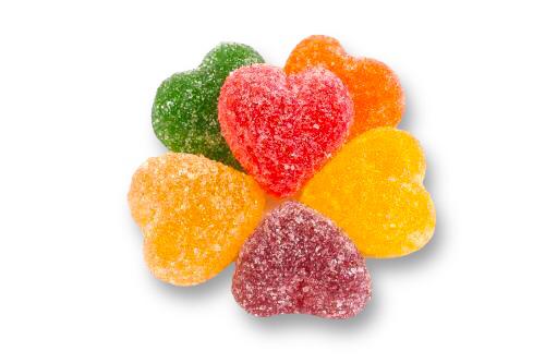 Toz Şekerli Kalp Jöle 500 gr