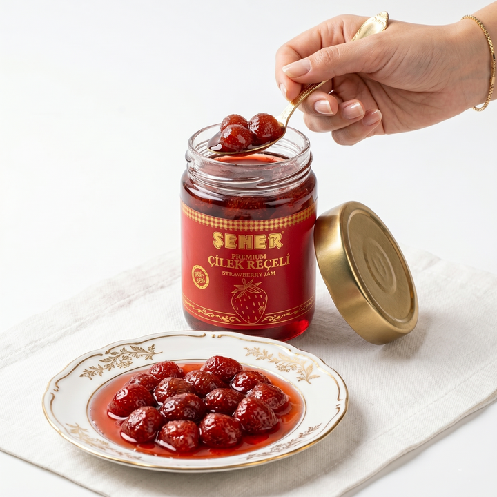 Şener Special %70 Meyve Oranlı Çilek Reçeli Premium 400 gr
