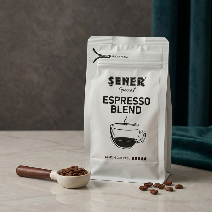 Espresso Blend Kahve Çekirdeği | Barista Kalitesi | Yoğun Gövde & Krema 250 gr