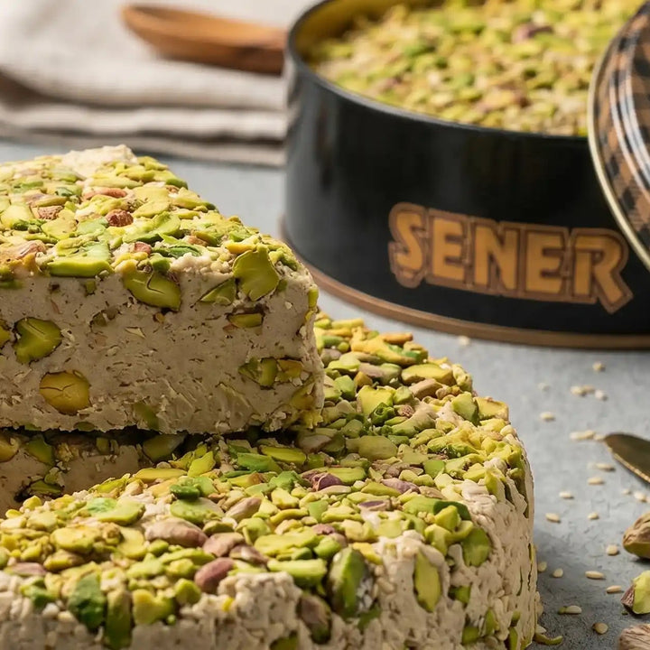 Şener Special %100 Yerli Susamdan Fıstıklı Tahin Helvası  500 gr Teneke Kutu
