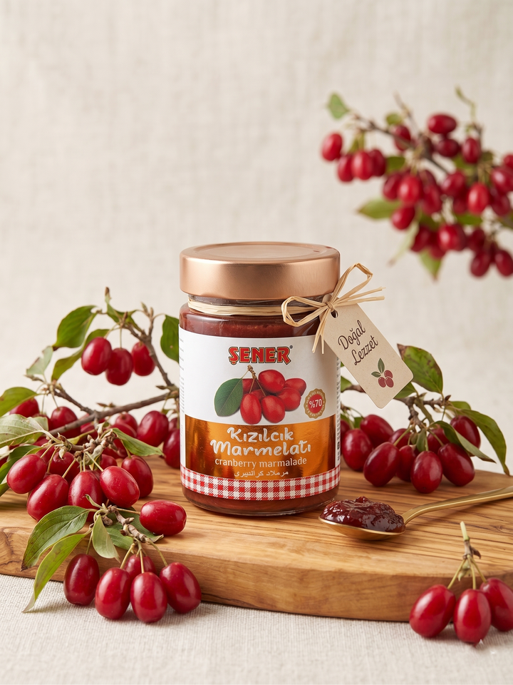 Kızılcık marmelatı %70 premıum 370 gr