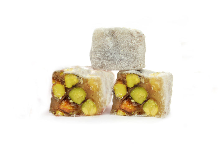 Pudralı Antep Fıstıklı Çifte Kavrulmuş Lokum  500 gr