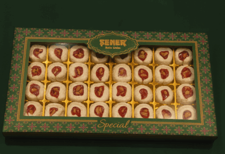 Yer fıstıklı osmanlı narlı 700 gr hediyelik lokum