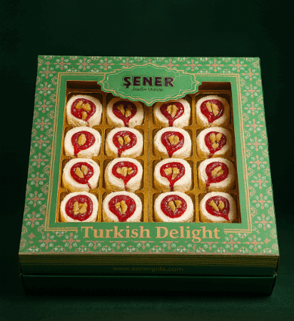 Yer fıstıklı 350 gr hediyelik lokum