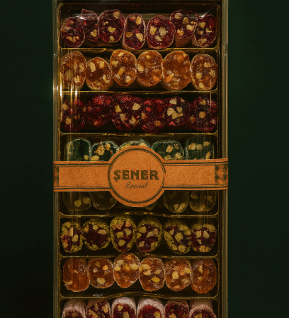 Fıstıklı fitil lokum 500 gr dik kutu
