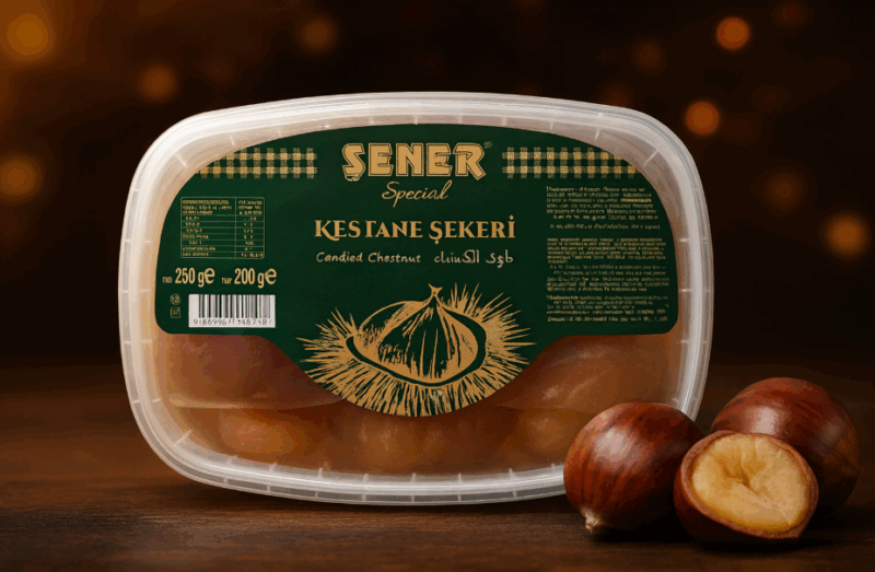 Kestane Şekeri Pvc Ambalaj Bürüt 250 gr 